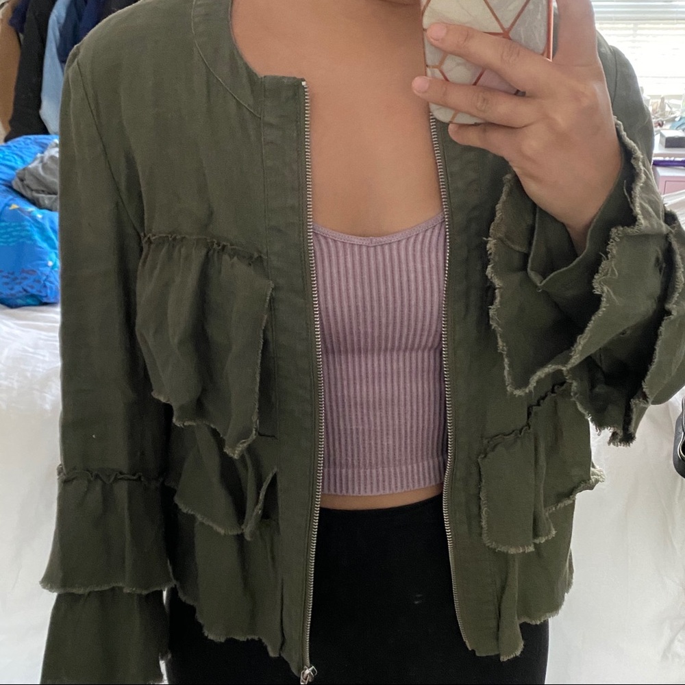 INC International Concepts Army Green Jacket